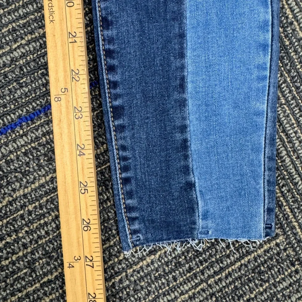 Pacsun High‎ Rise Ankle Jeggings Double Wash Two Tone Denim Womens Size 25